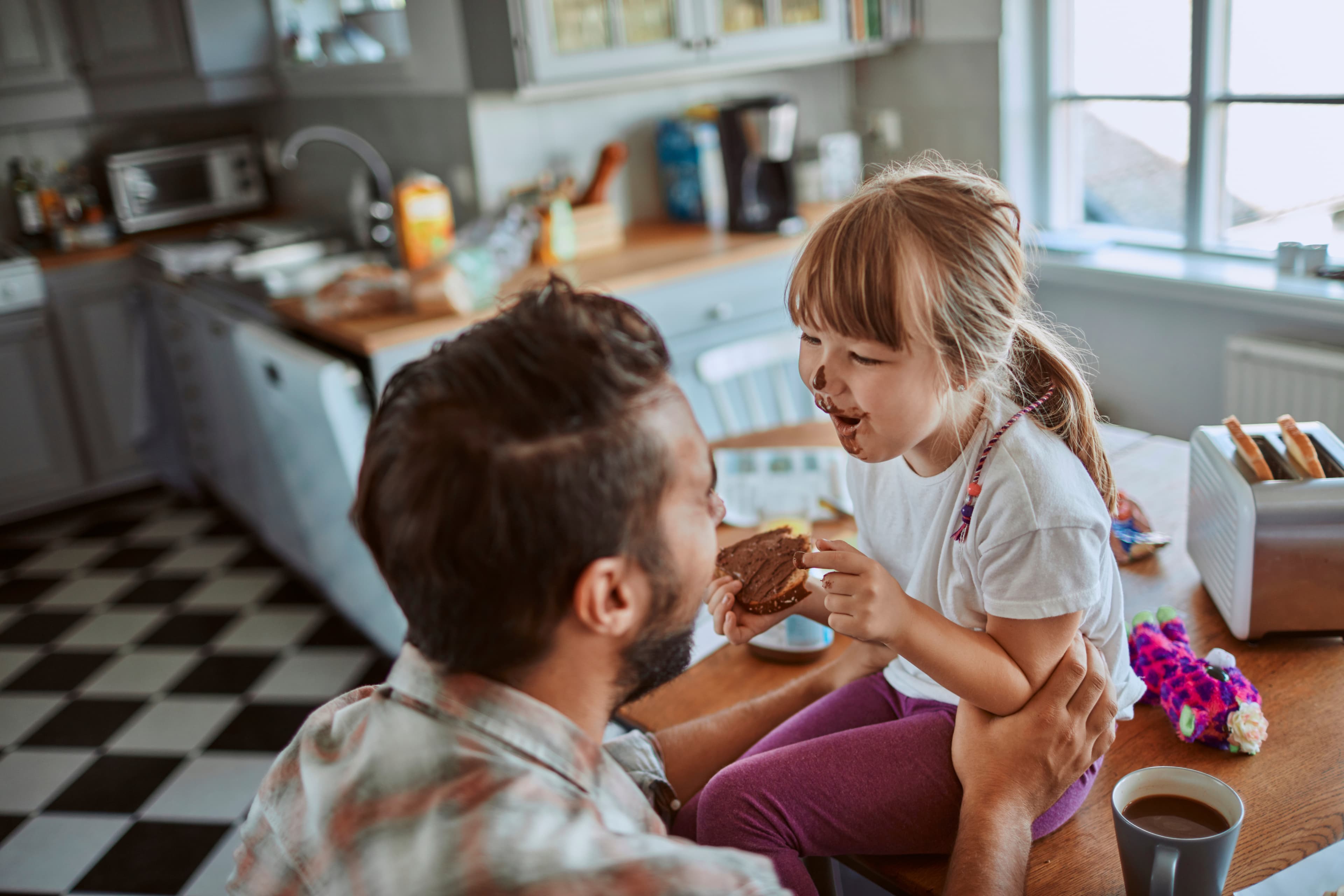 Father with daughter