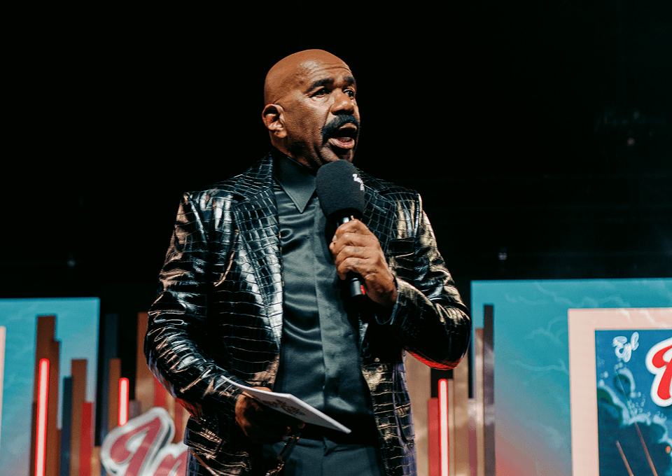 Steve Harvey on stage